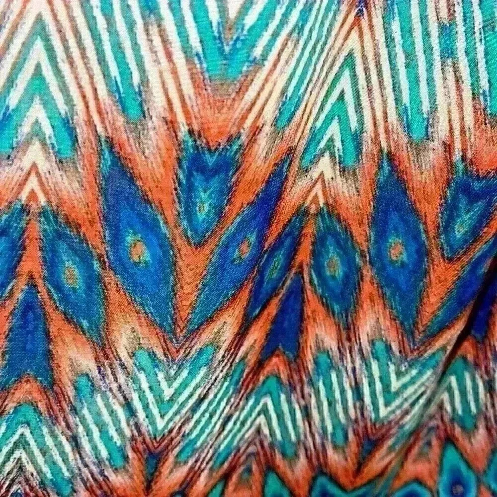 City Triangles Sun Dress Size XL Southwest Print Cruise‎ Party Evening Wear - Picture 8 of 16
